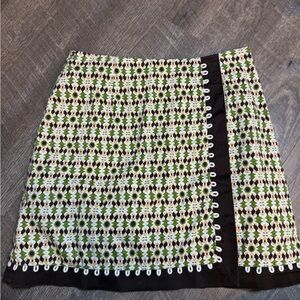 Harold's Black and Green A-Line Skort